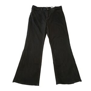 NYDJ Jeans Women 16 Black Bootcut Rhinestone Stud Stretch Made In USA Y2K